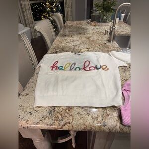 Chic Cream 'Hello Love' Sweater